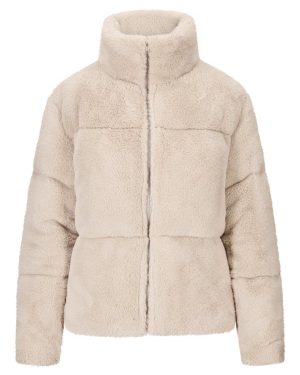 Gisele Fake Fur Jacket Beige