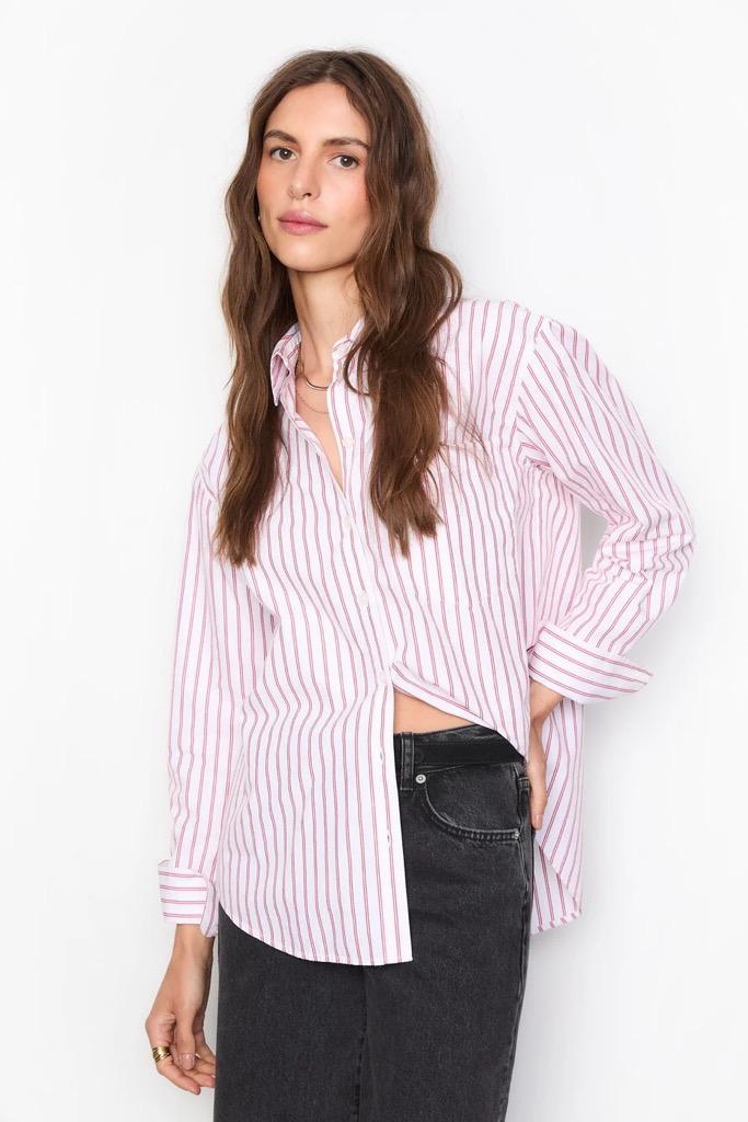 Bibi Stripe Shirt Red Stripe