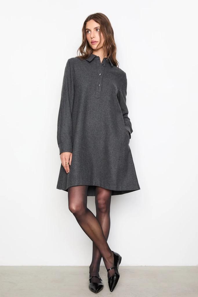 Odette Dress Grey Melange