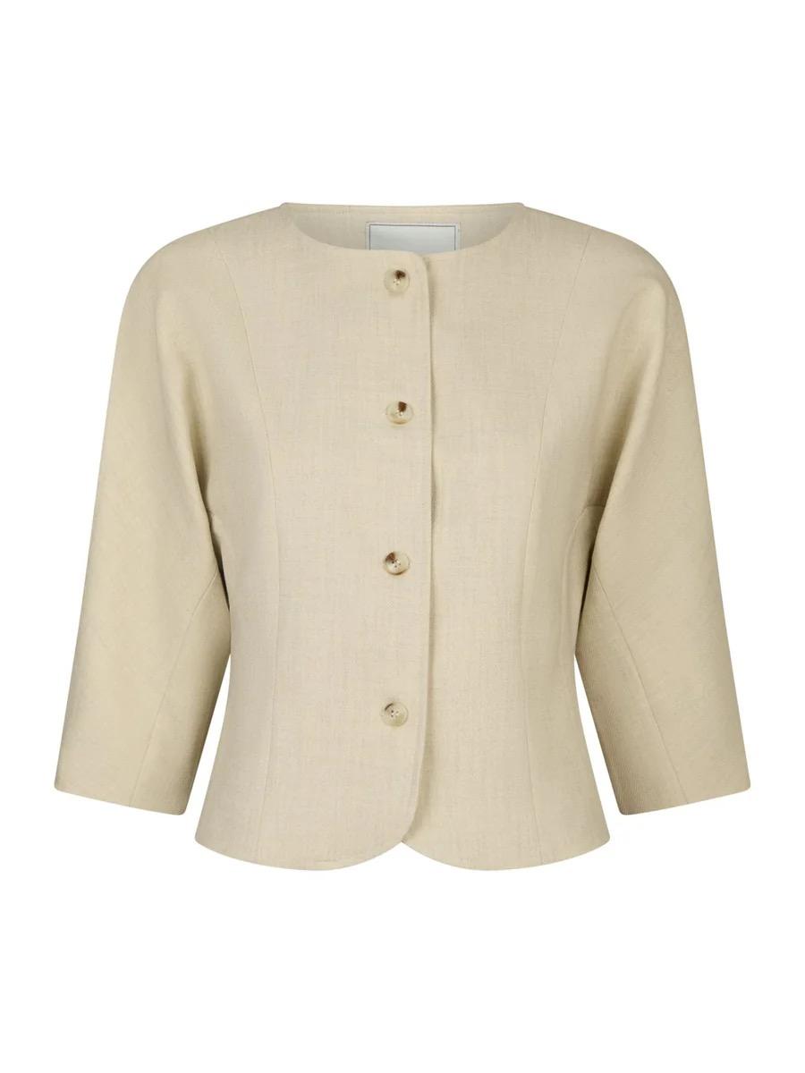 Mesto Melange Jacket - Beige Melange