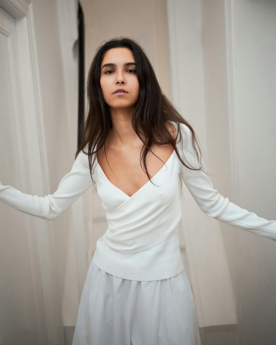 Elaine Knit Blouse - White