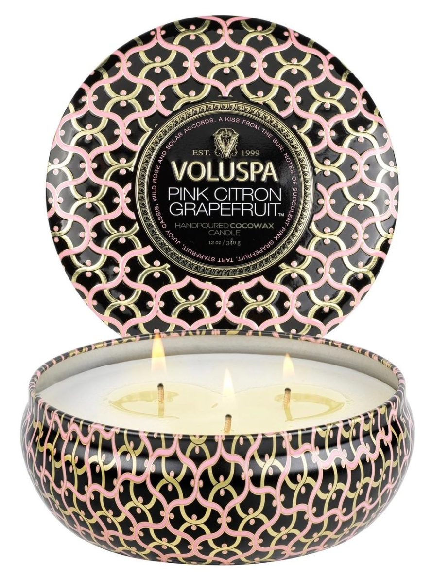 3 - Wick Tin Candle 40t - Pink Citron Grapefruit