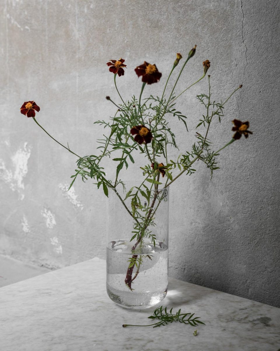 Glassvase bobler d13 h25 cm