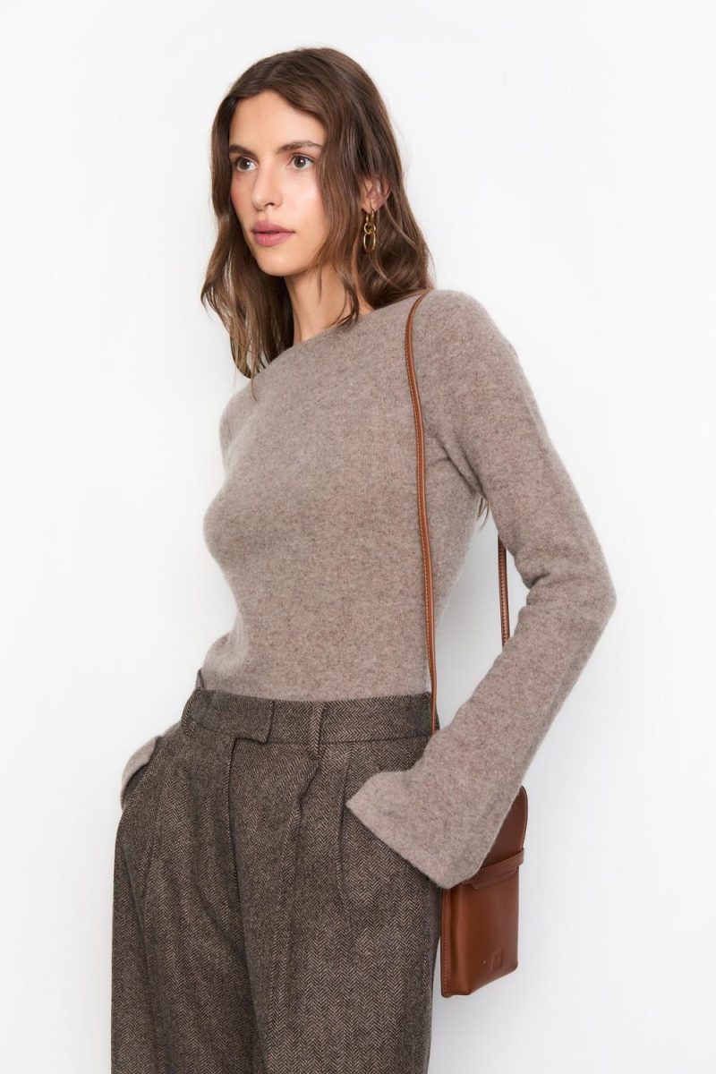 Joyce Knit Dark Taupe Melange