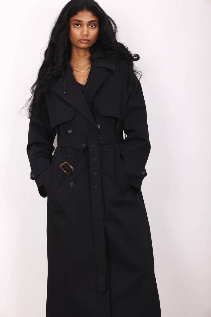 Fadoua Trench coat Black