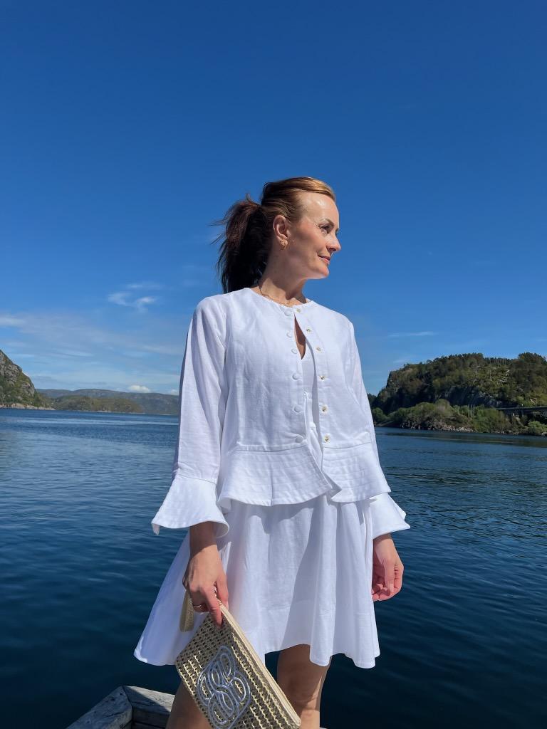 Maren Linen Jacket - White