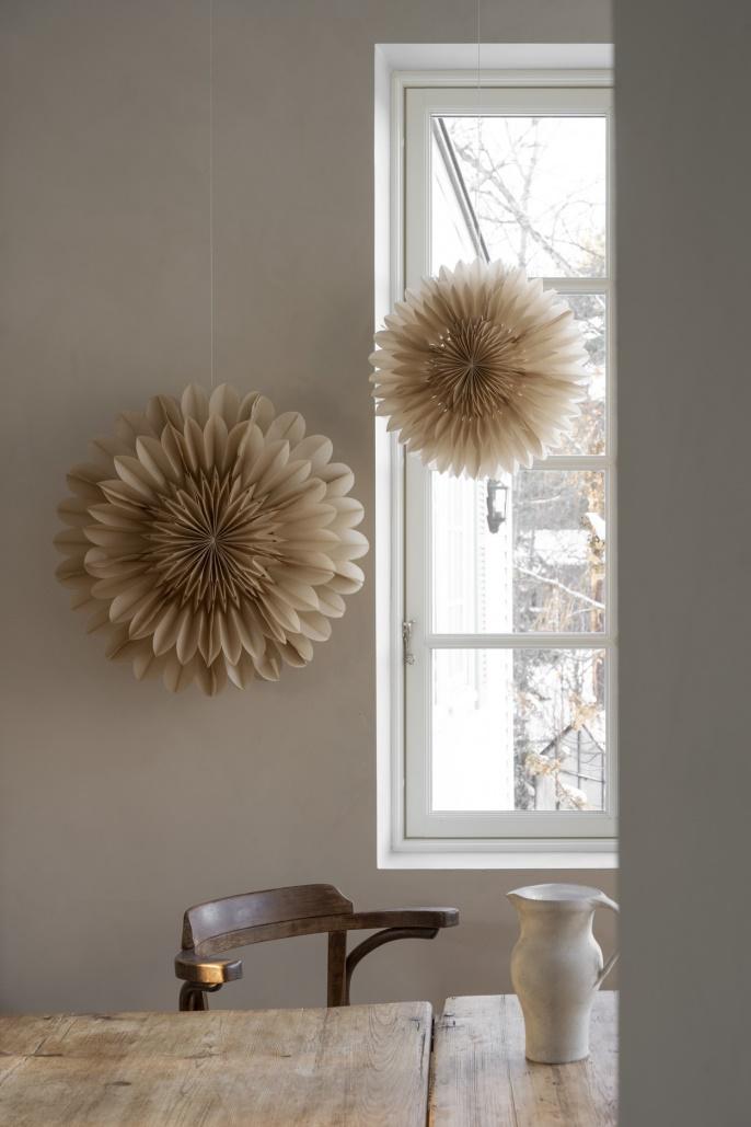 Lotus Julestjerne Beige 60 cm