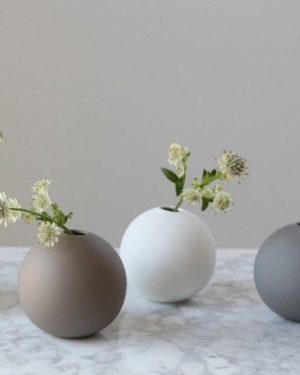 Ball Vase 8cm White