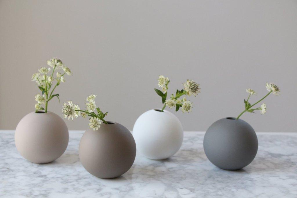 Ball Vase 8cm White