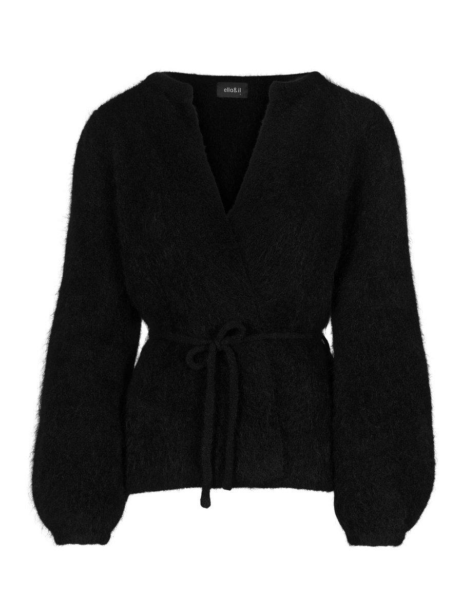 Fredrikke chunky cardigan Black