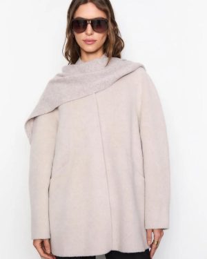 Babette Scarf Taupe Melanage