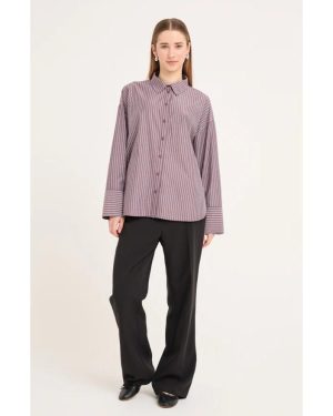 Luca Shirt 10 Bourdeaux/white