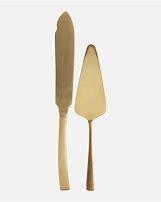 Cake servers golden