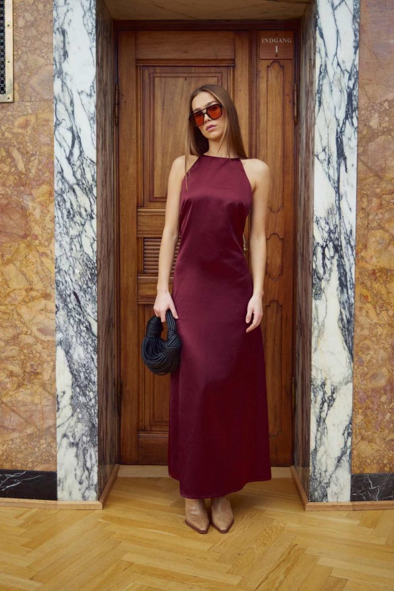 LACIE DRESS Burgunder