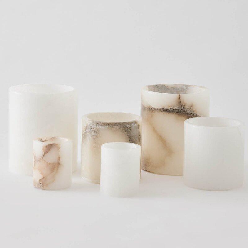 Alabaster Candle holder small