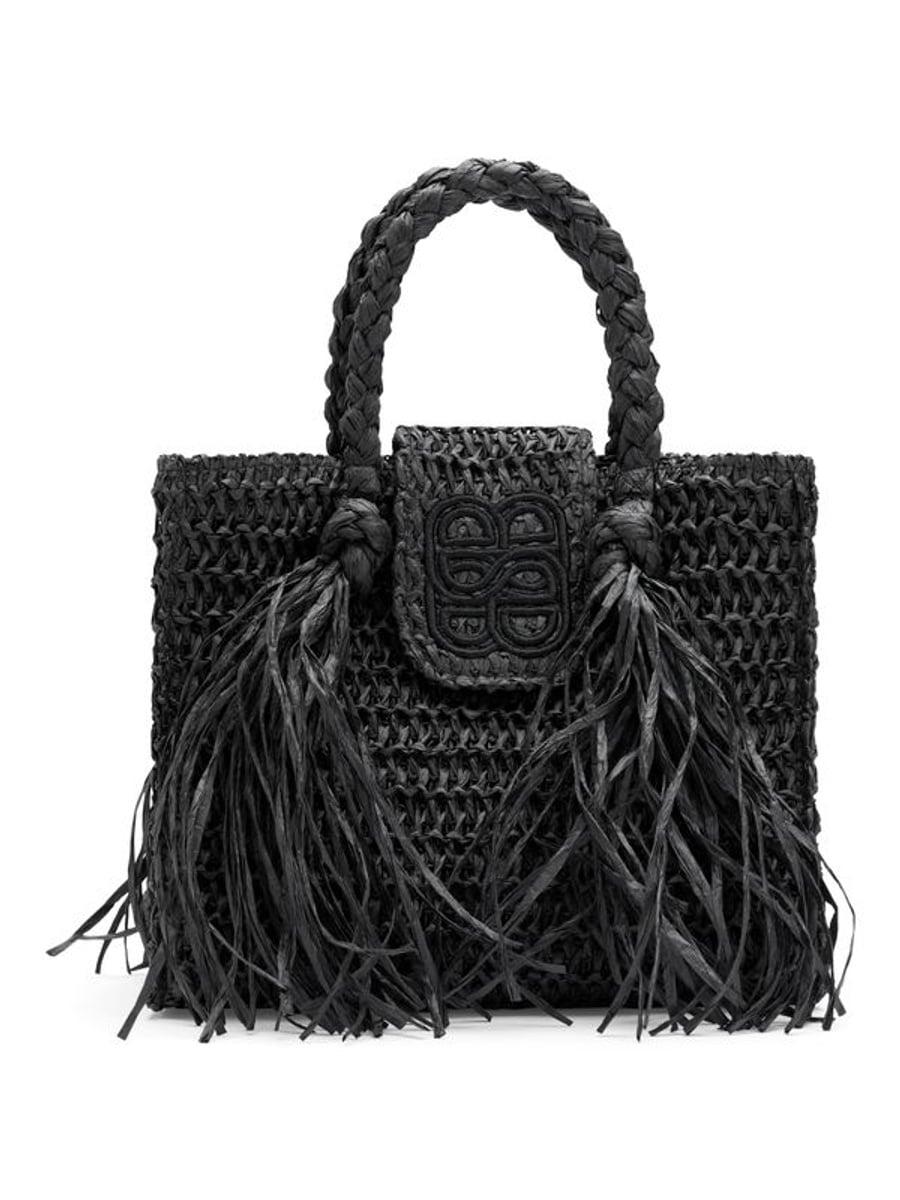 Sigrid Straw Bag Black