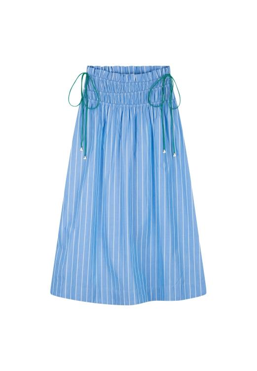 Yoko Skirt Blue Pyjama Stripe