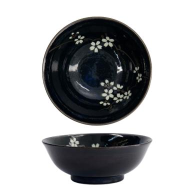Cobalt Blue Sakura Ramen Bowl 19,5x7,5 cm