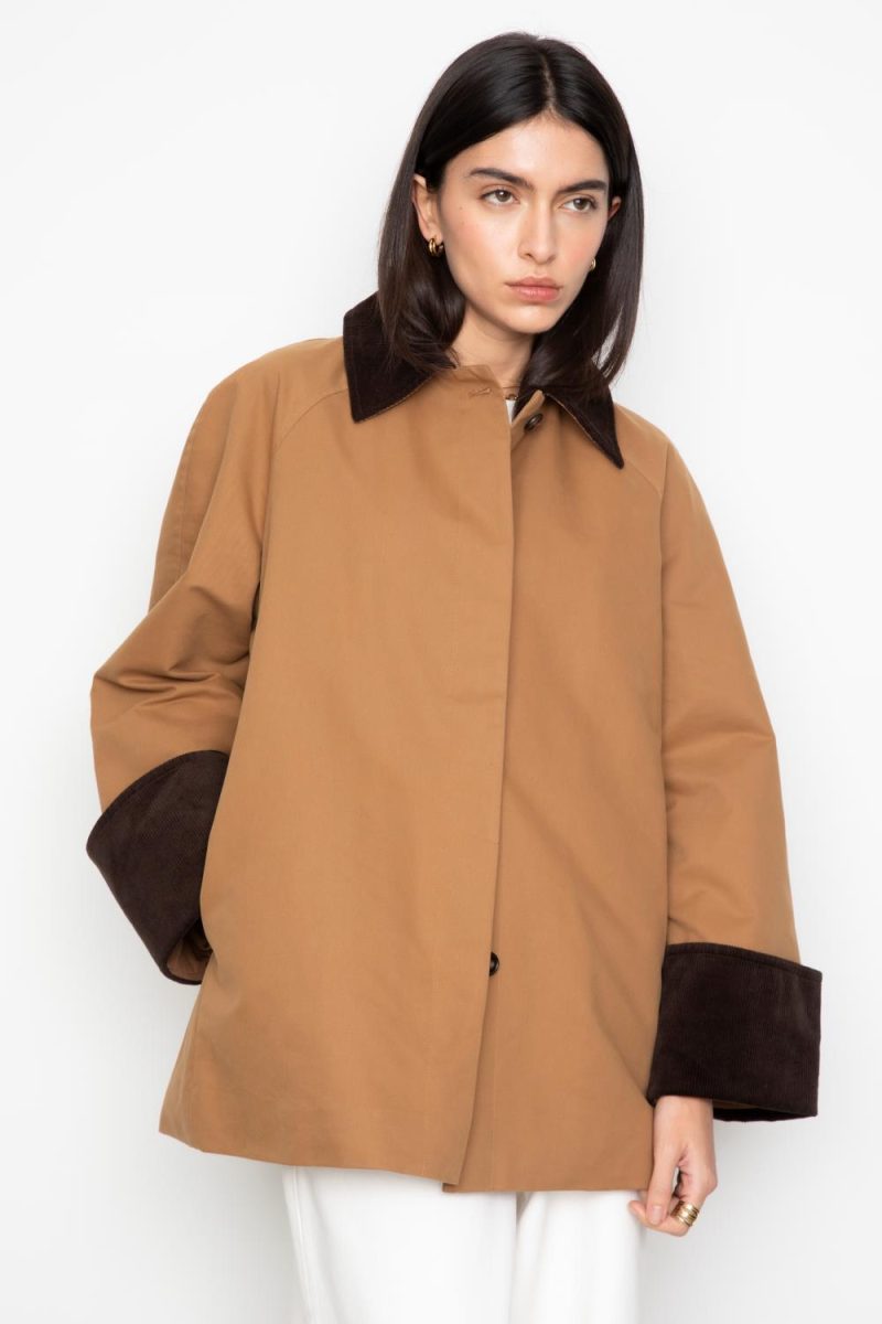Heather Jacket Dark Camel