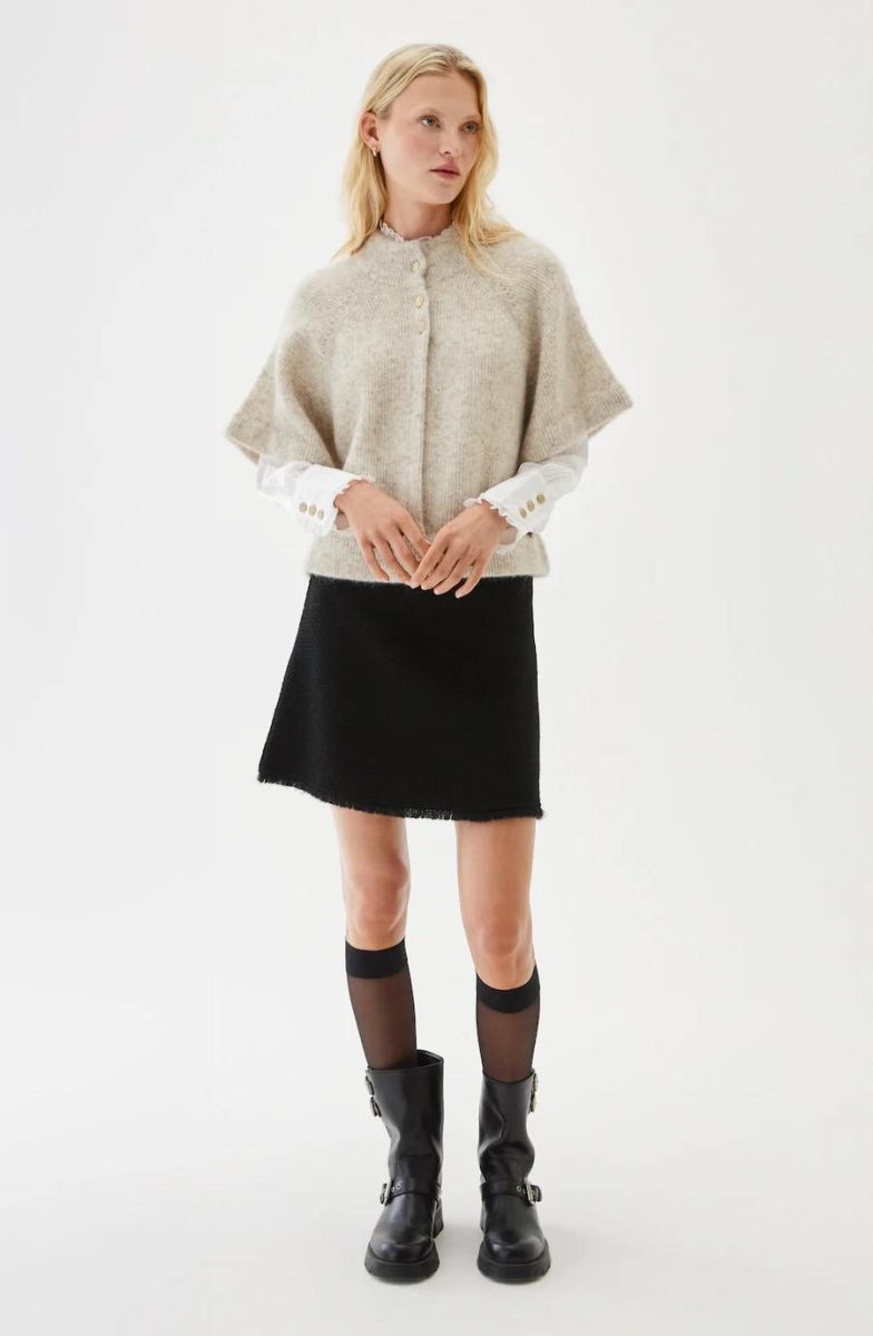 Vilanie cardigan - Sandstorm melange