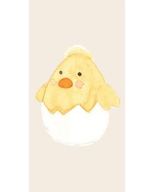 Serviett 10x20 cm påskekylling i eggeskall 16 stk.