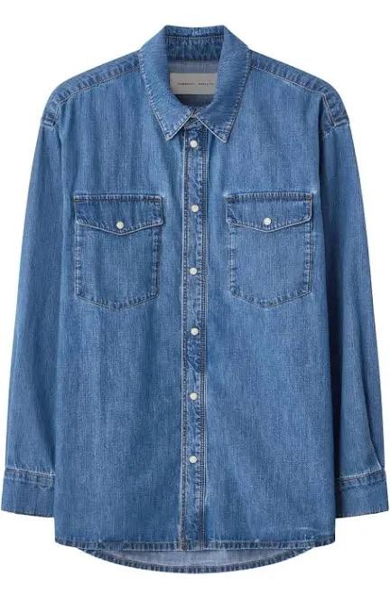 Angela Light Blue Vintage Shirt