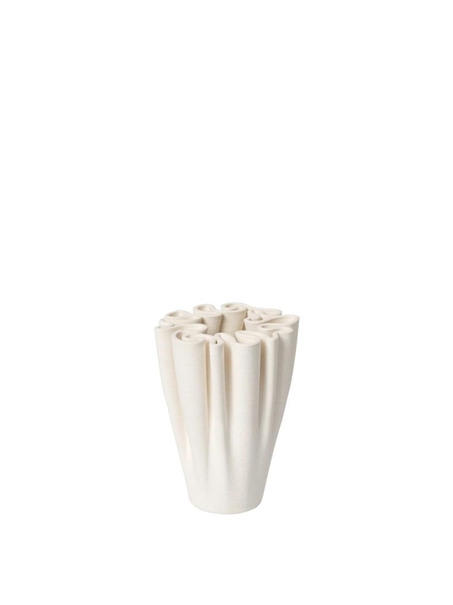 Dedali Vase h11 cm Offwhite