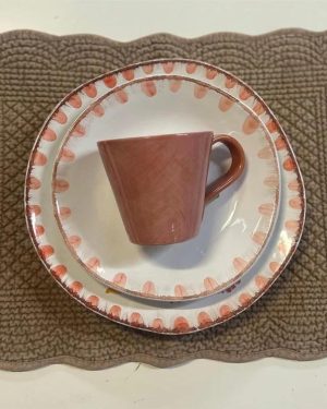 Spisebrikke Velour - Latte