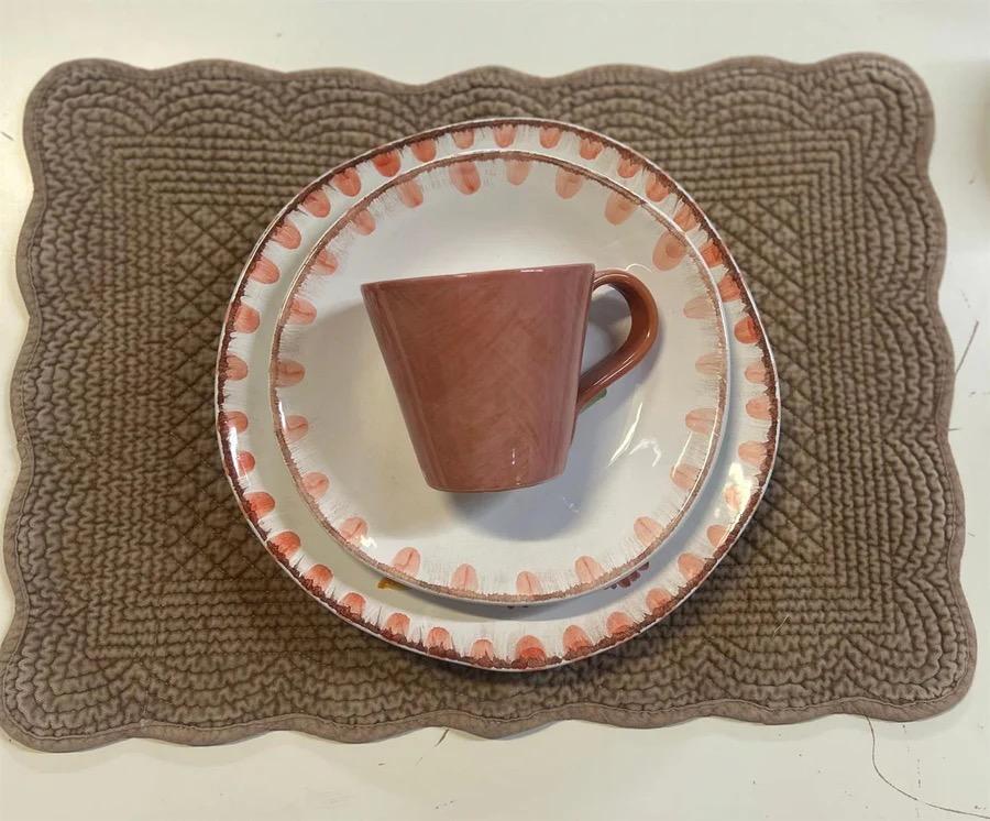 Spisebrikke Velour - Latte