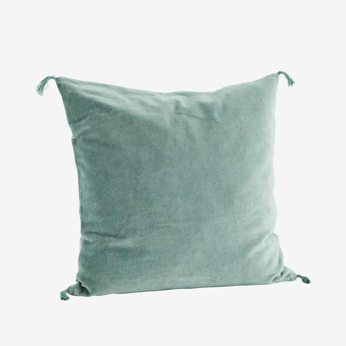 Velvet cushion with filling Aqua