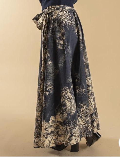 From Paris With Love - Lumine Skjørt Tiger - Navy