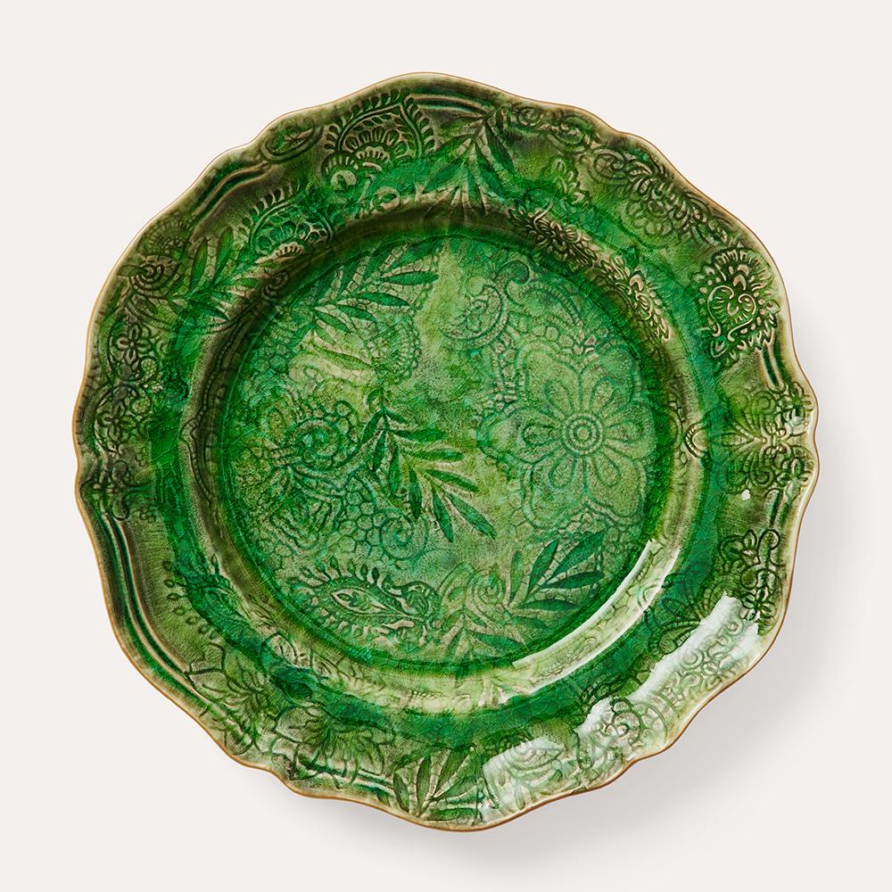Large Round Dish - Seaweed