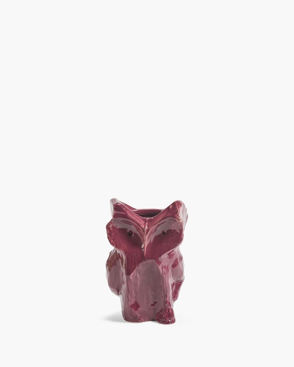 OWL VASE XS AUBERGINE AFTER MIDNIGHT