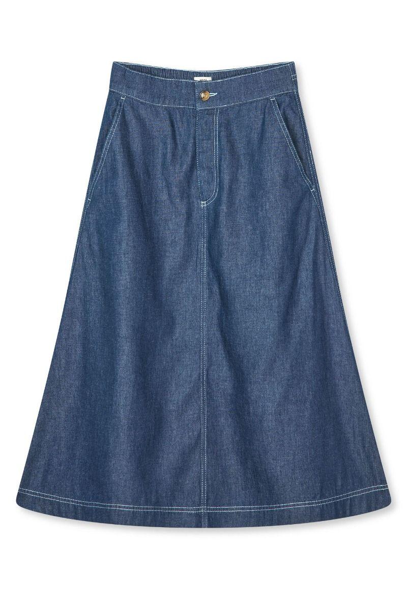 Air Denim Luna Skirt Dark Blue Denim