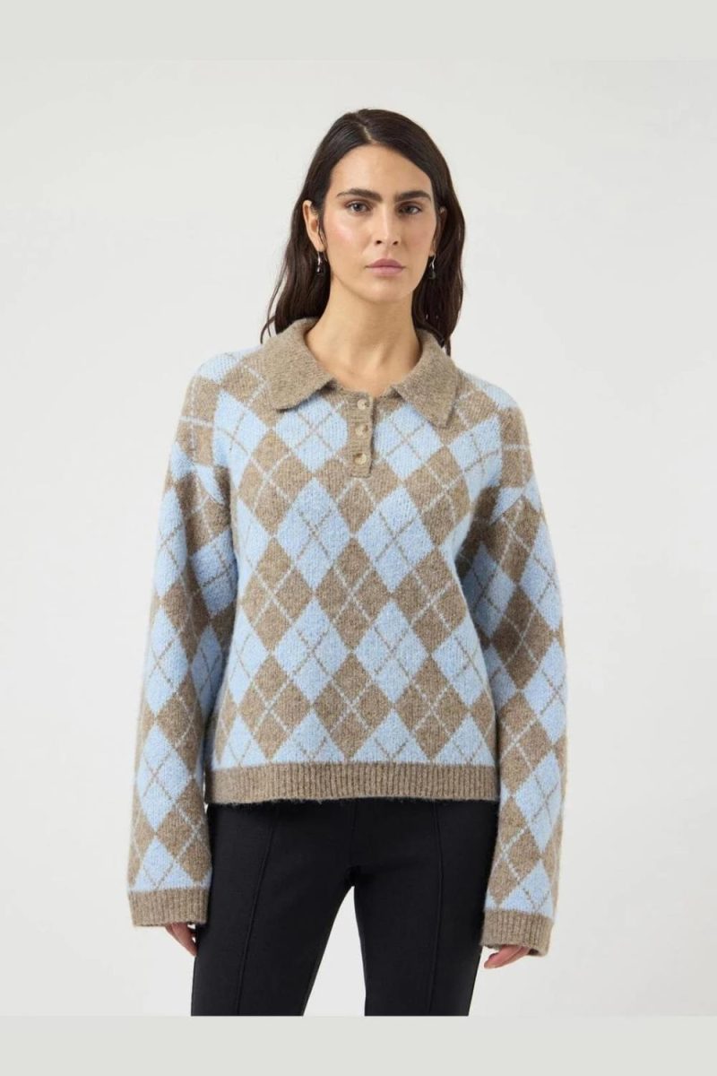 Yaschelli LS Polo Knit Pullover