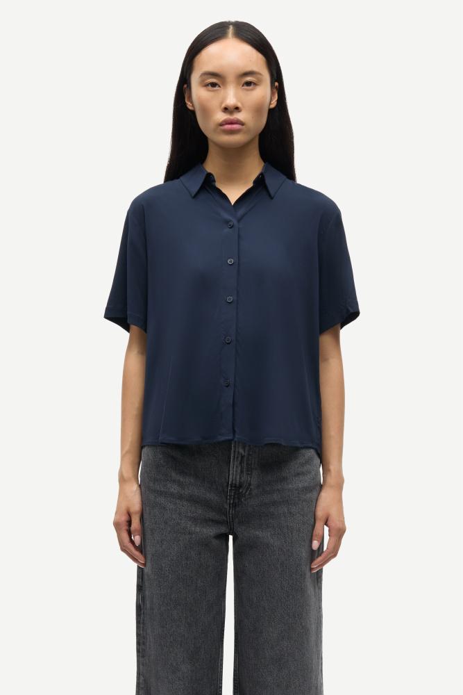 Samina SS Shirt - Dark Sapphire