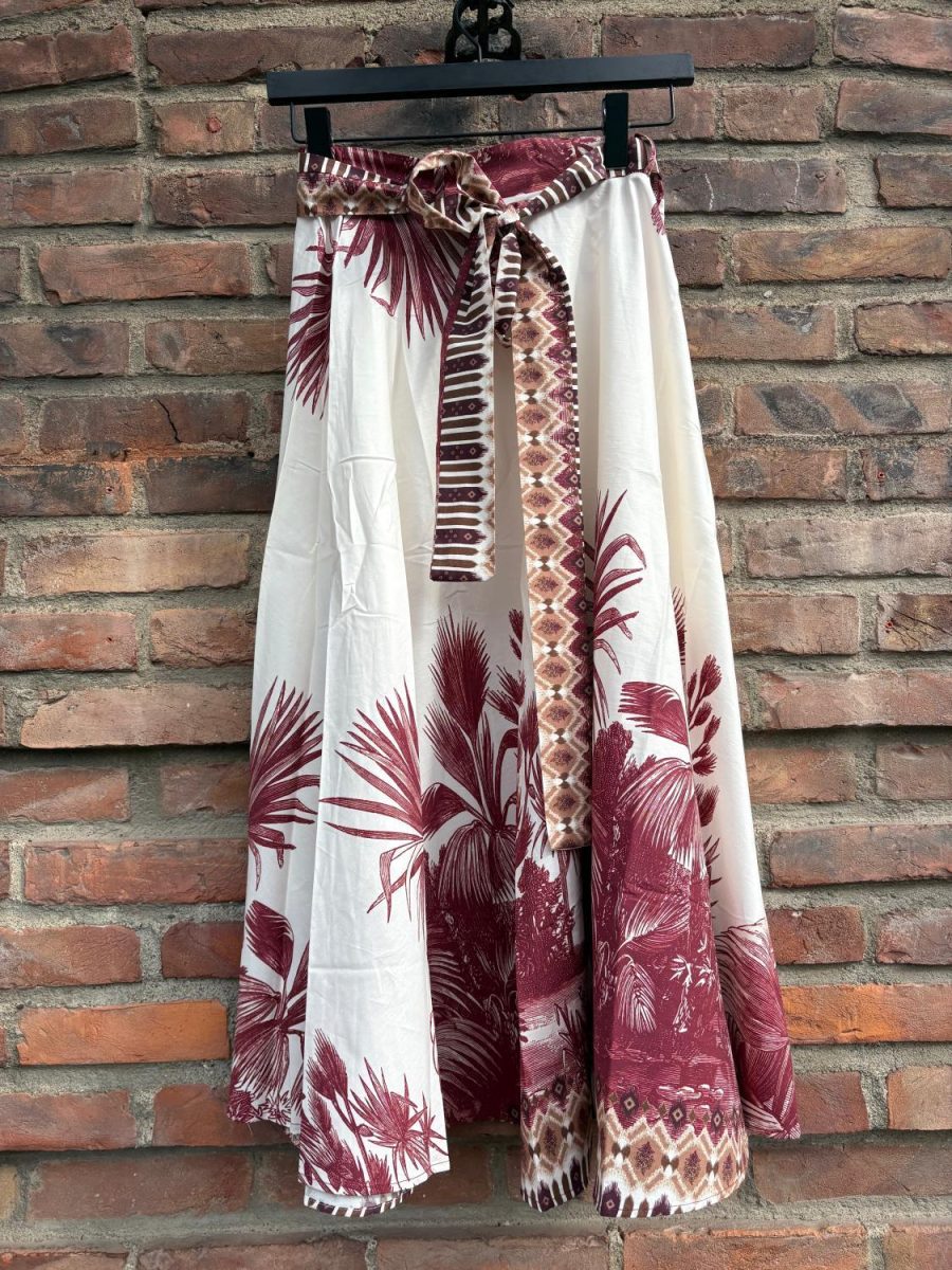 From Paris With Love - Lumine Skjørt Palme - Bordeaux