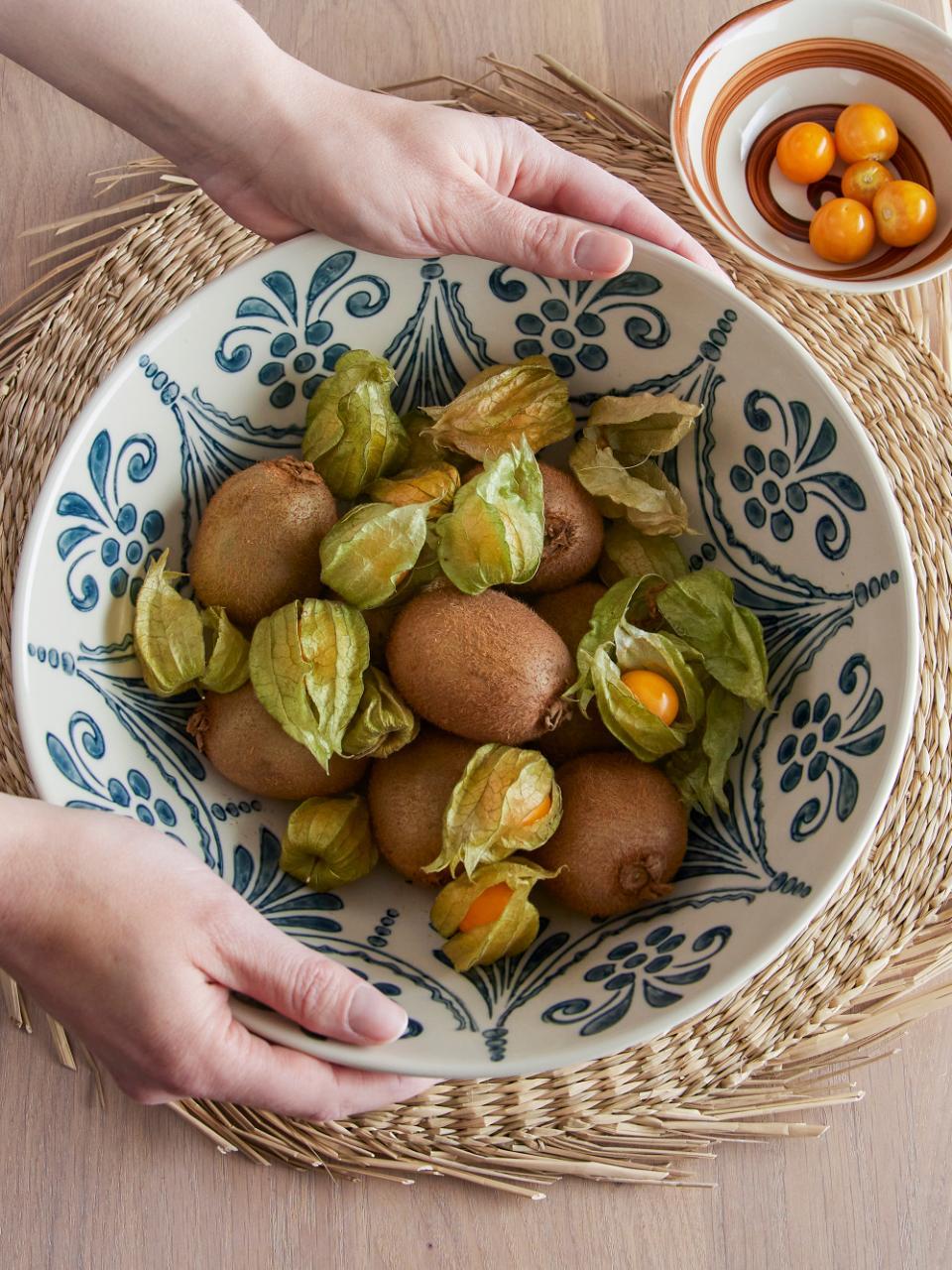 Heikki Skål Blå - Stentøy D26,5 x H11 cm