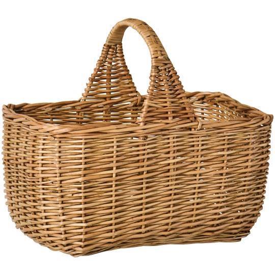 Kurv m/lav hank på tvers firkantet