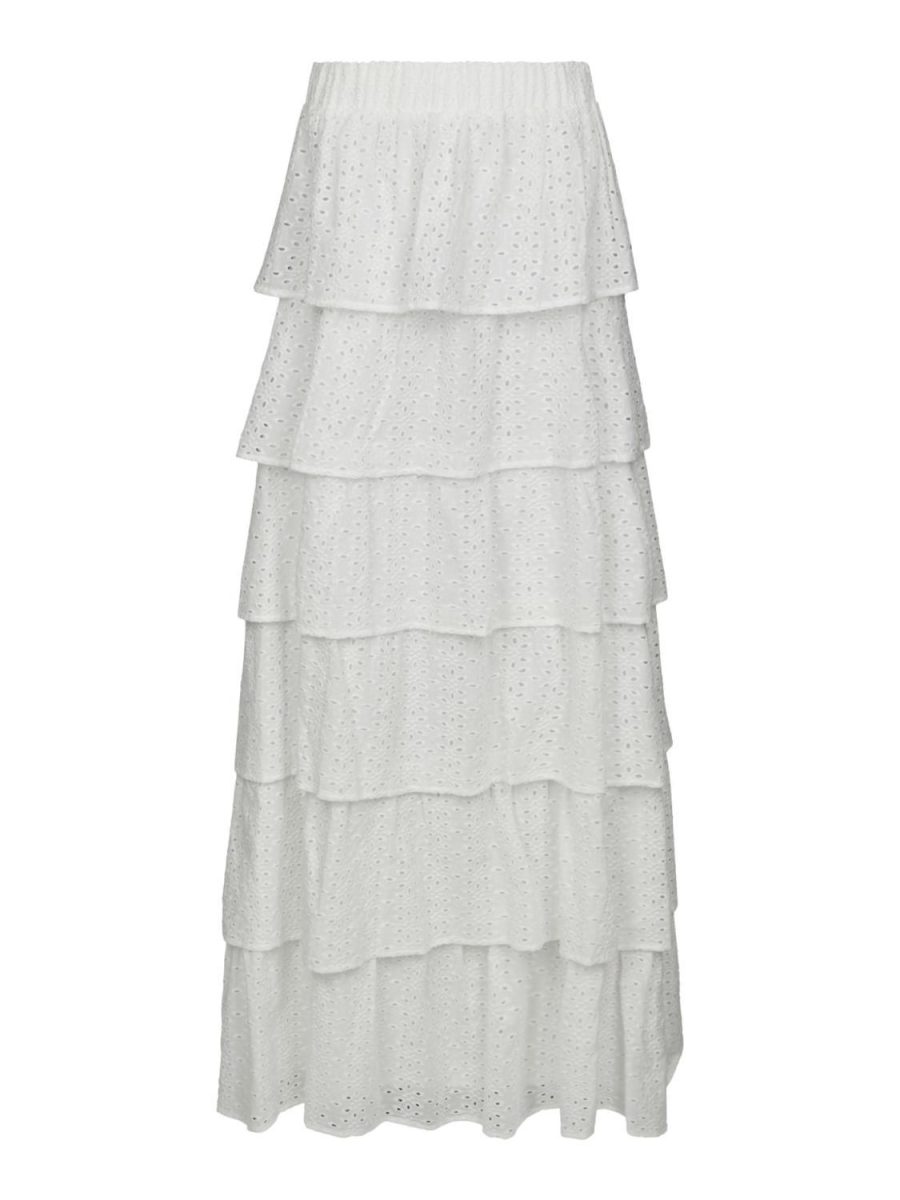 Morris Emb Skirt Off White