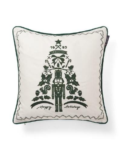 Putetrekk Nøtteknekkeren Organisk Bomull - Hvit / Grønn