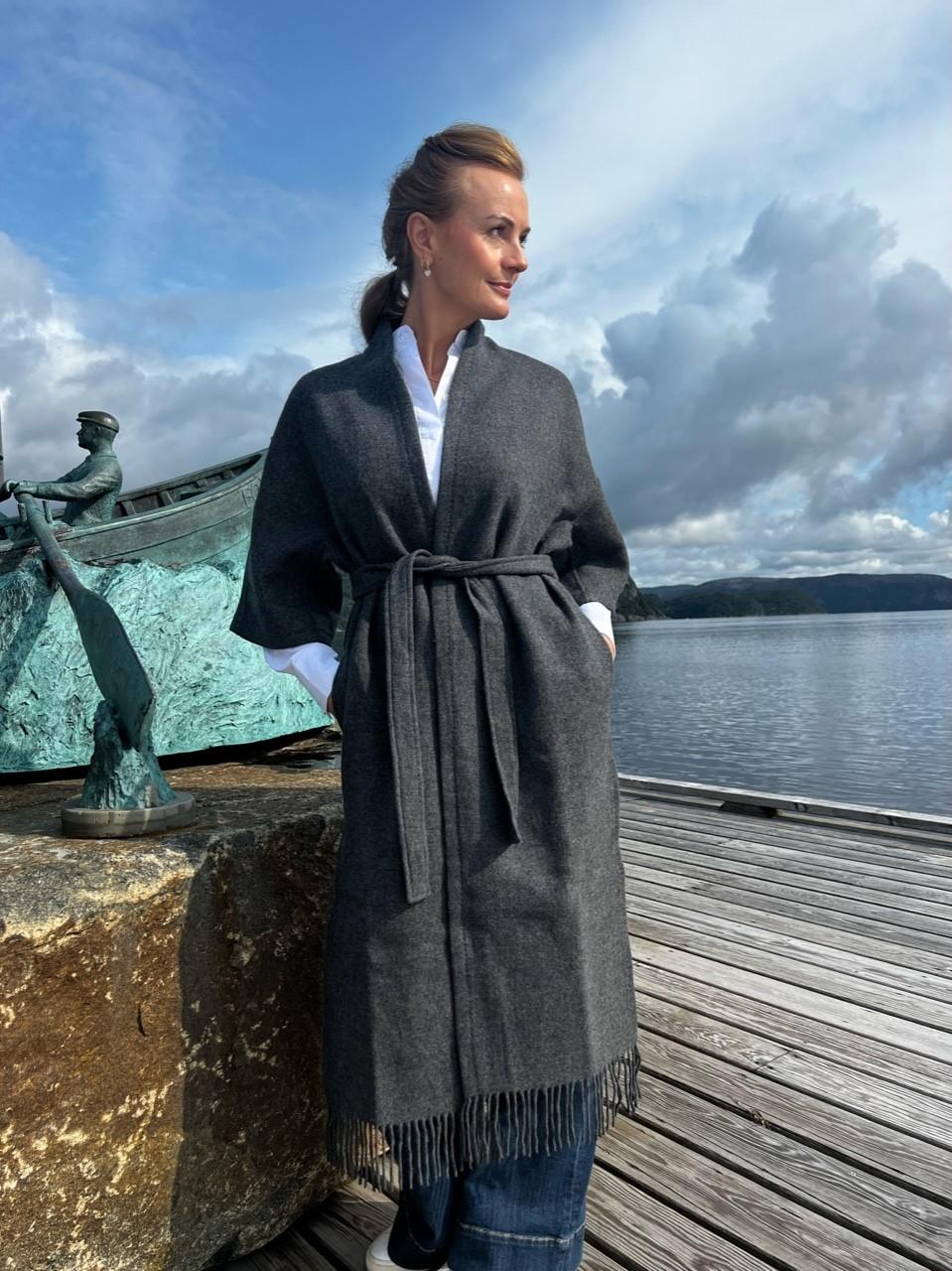 Ruby Lambswool Coat - Grey