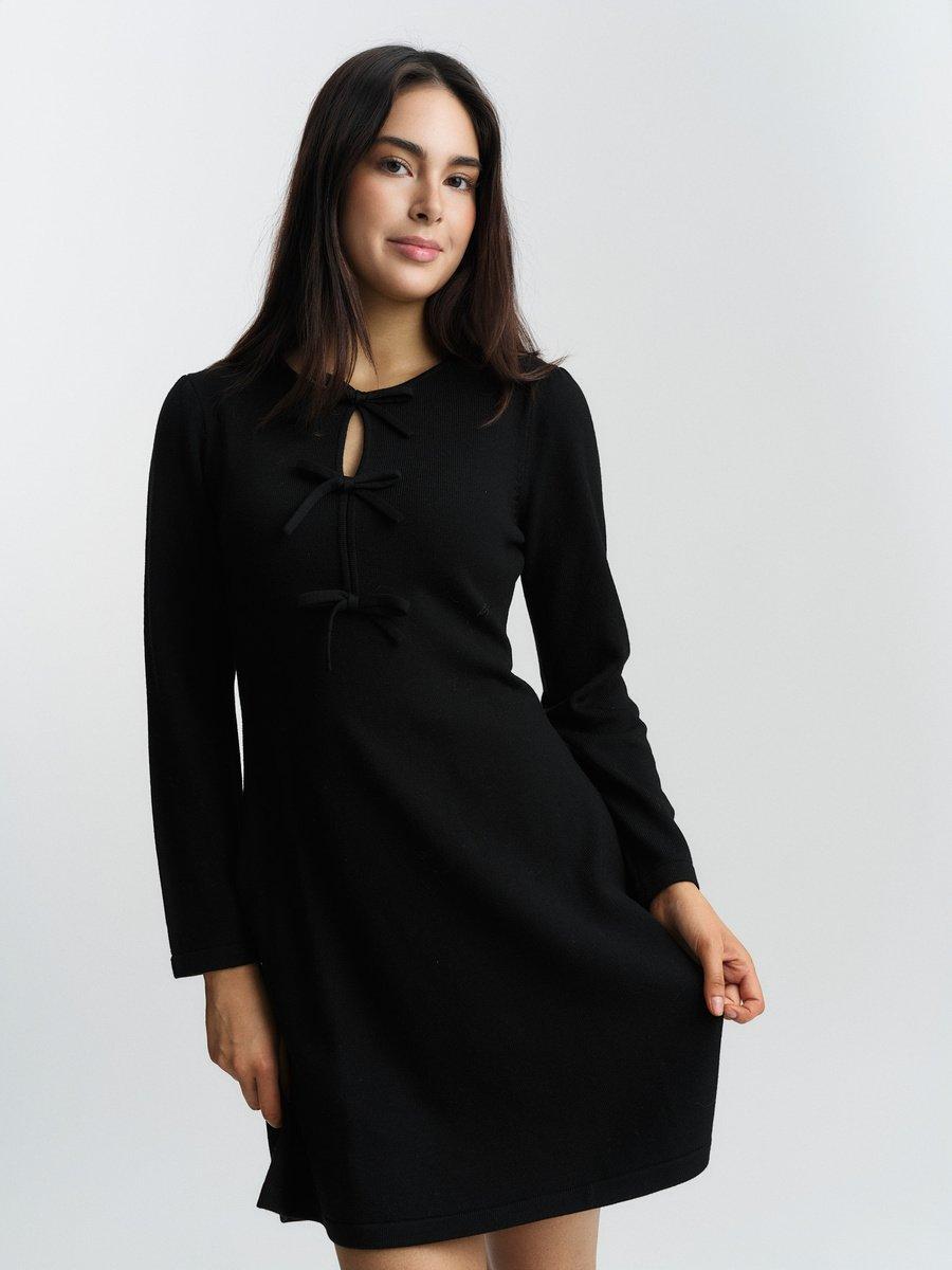 Dora merino dress Black