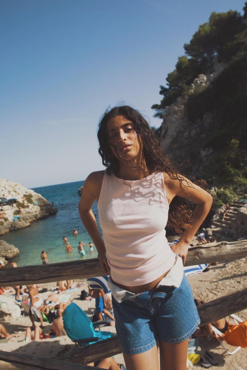 Peggy Rib Boatneck Top - Light Pink