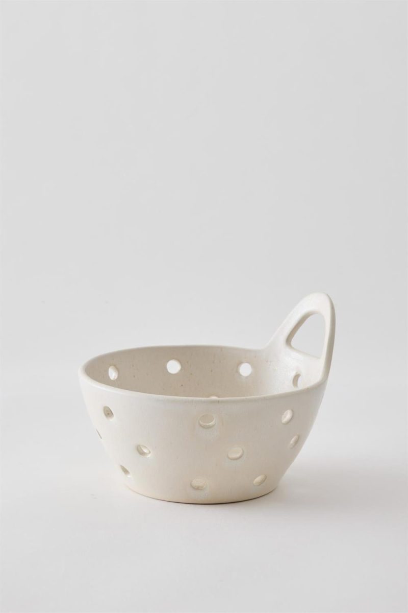 Dørslag - Palermo Stoneware Strainer Creme