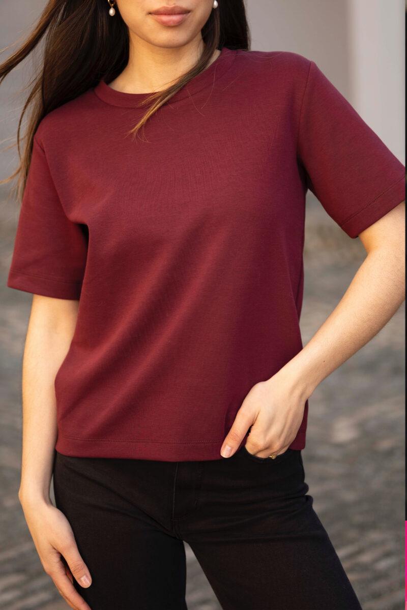 Tessa t-shirt - Bordeaux