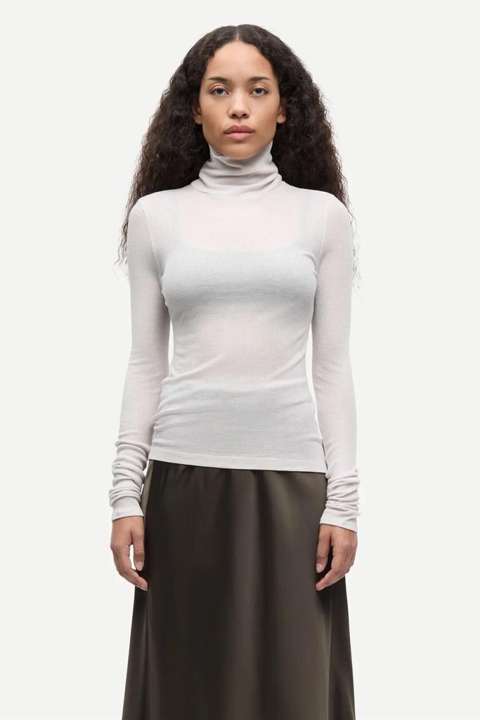 Sasonnet LS t-neck - Pumice Stone