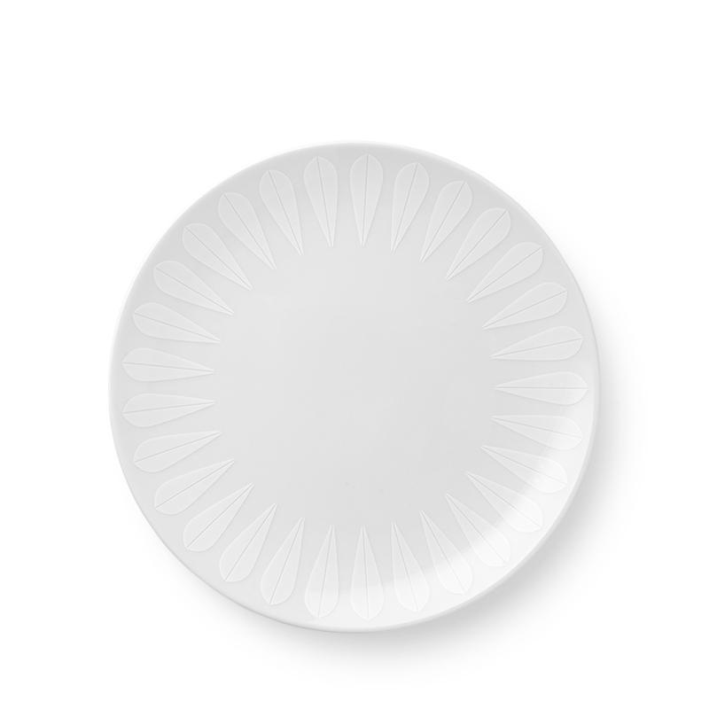 Lotus White Lunch Plate