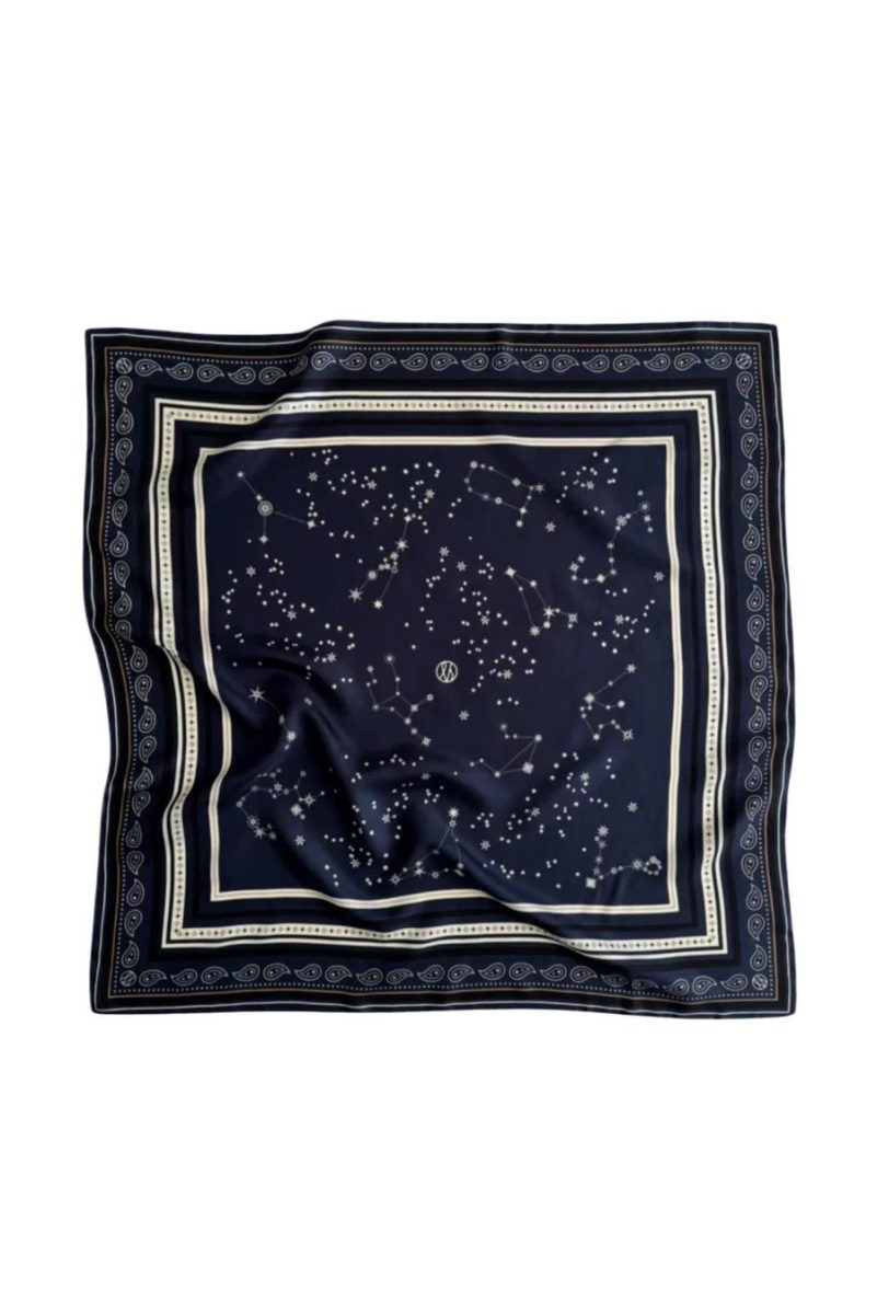 Zodiak Scarf Navy 65 cm