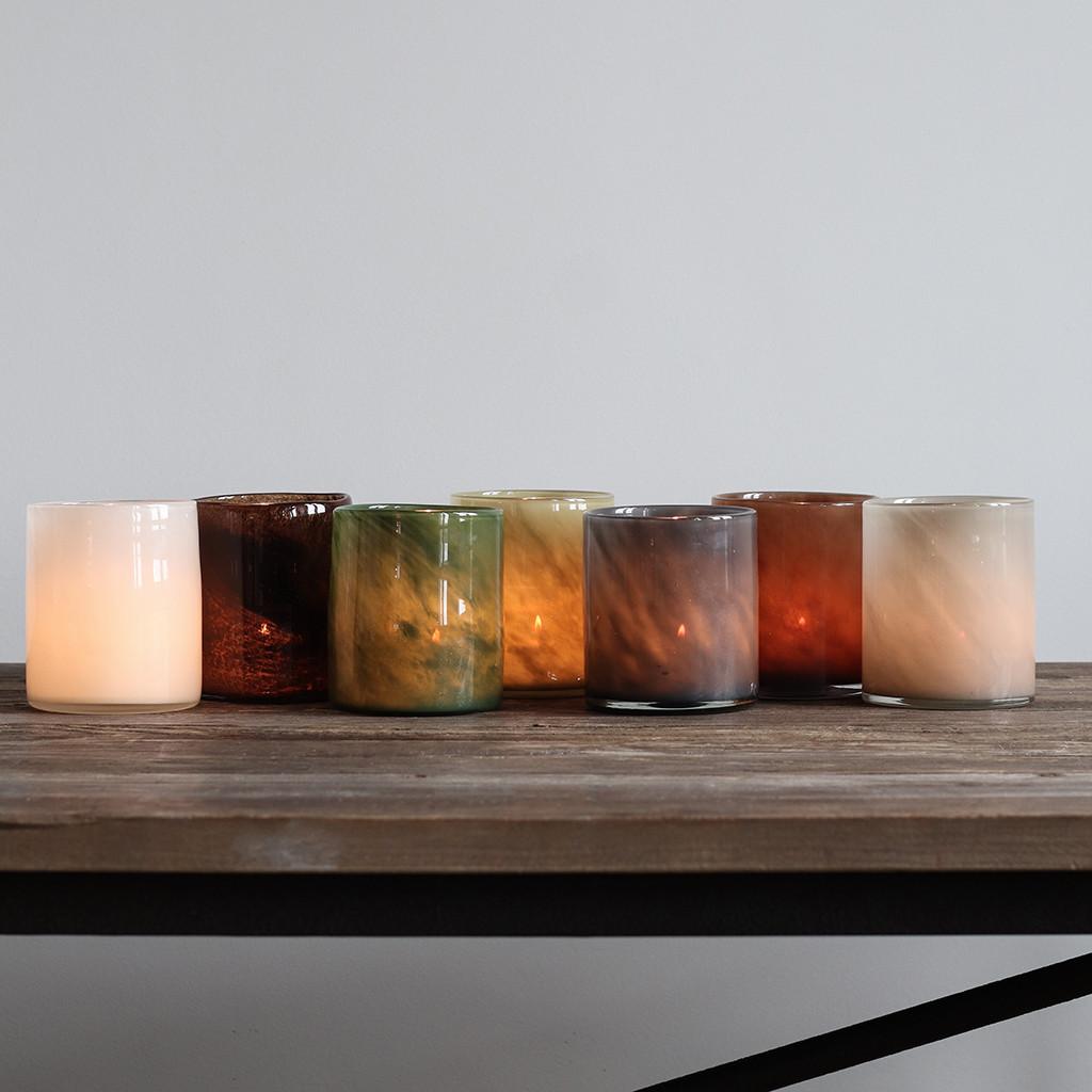 Lyric Candle holder medium white